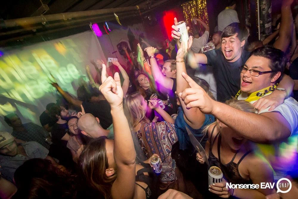 Nonsense EAV Indie Pop Dance Party - July 2017 at The Basement in EAV! Kimber is the DJ! We get ridiculous! Photo by Oh Snap!