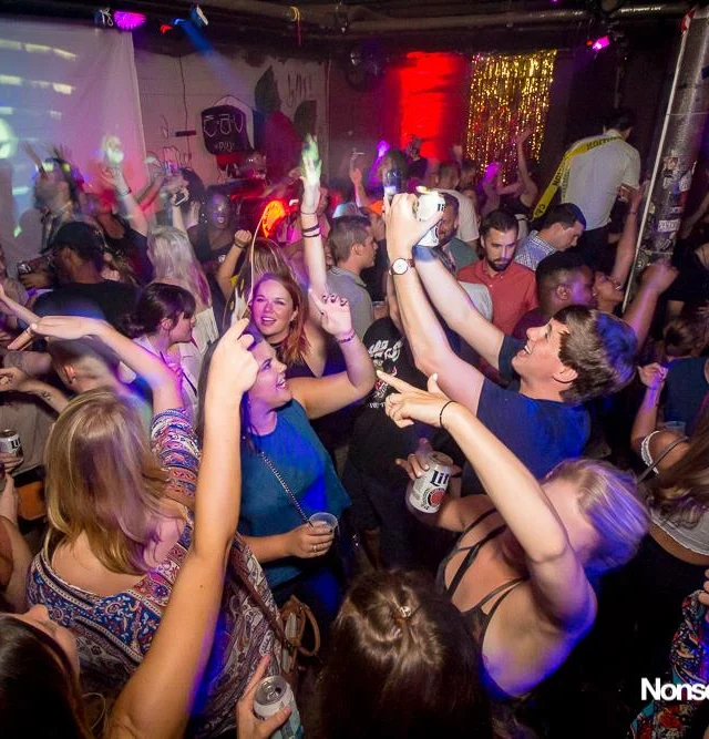 Nonsense EAV Indie Pop Dance Party - July 2017 at The Basement in EAV! Kimber is the DJ! We get ridiculous! Photo by Oh Snap!