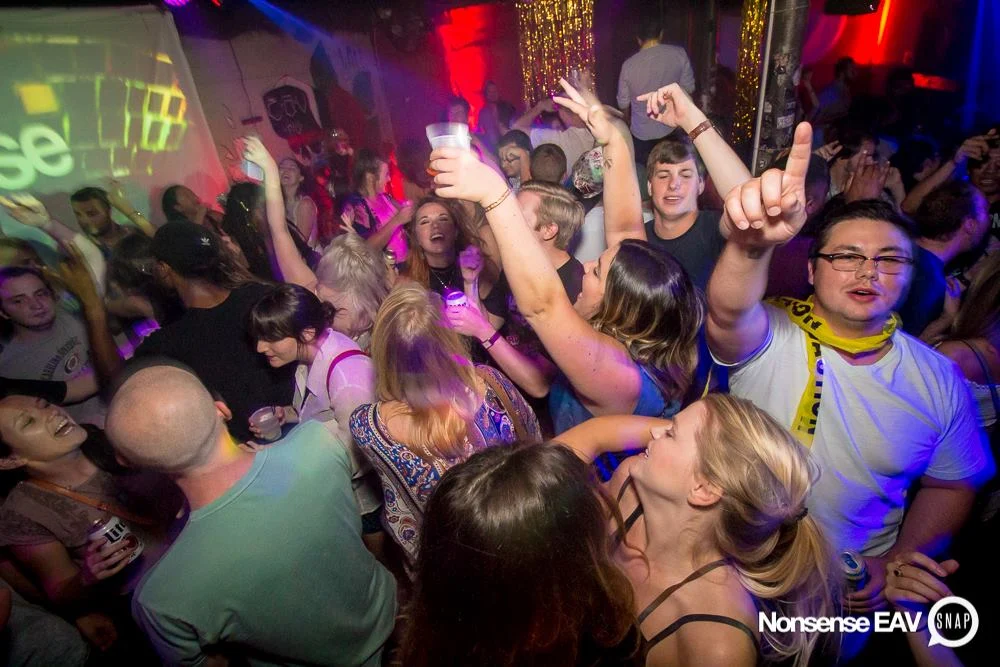 Nonsense EAV Indie Pop Dance Party - July 2017 at The Basement in EAV! Kimber is the DJ! We get ridiculous! Photo by Oh Snap!
