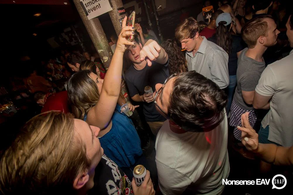 Nonsense EAV Indie Pop Dance Party - July 2017 at The Basement in EAV! Kimber is the DJ! We get ridiculous! Photo by Oh Snap!