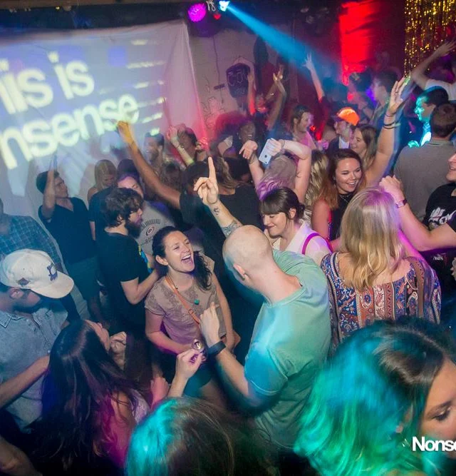 Nonsense EAV Indie Pop Dance Party - July 2017 at The Basement in EAV! Kimber is the DJ! We get ridiculous! Photo by Oh Snap!