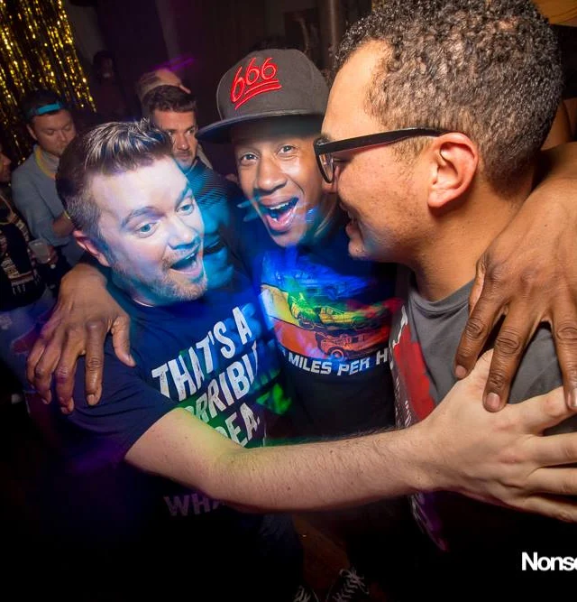 Nonsense EAV Indie Pop Dance Party - July 2017 at The Basement in EAV! Kimber is the DJ! We get ridiculous! Photo by Oh Snap!