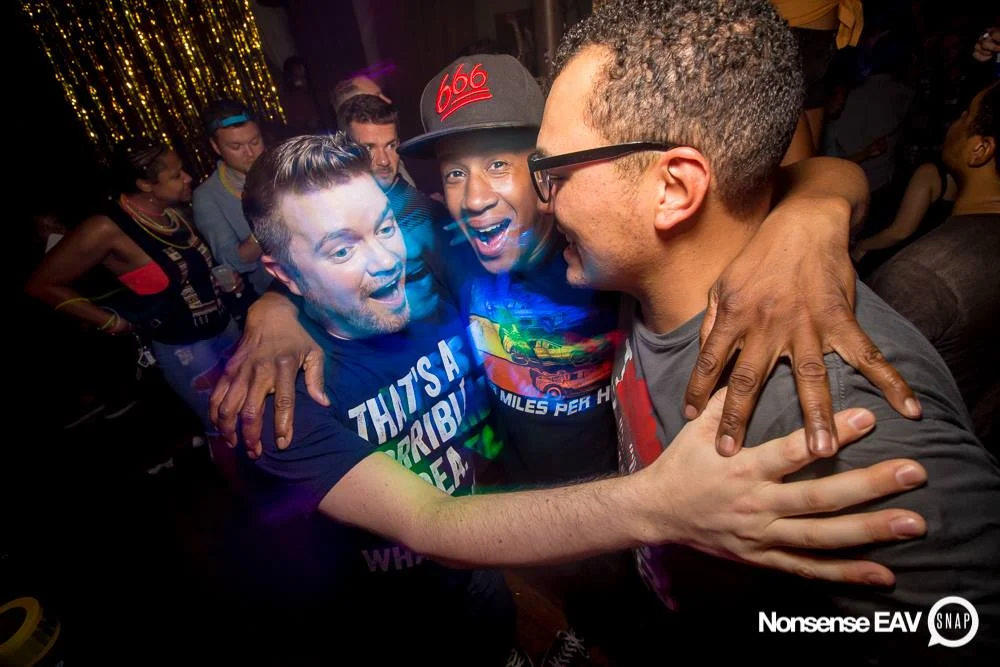 Nonsense EAV Indie Pop Dance Party - July 2017 at The Basement in EAV! Kimber is the DJ! We get ridiculous! Photo by Oh Snap!