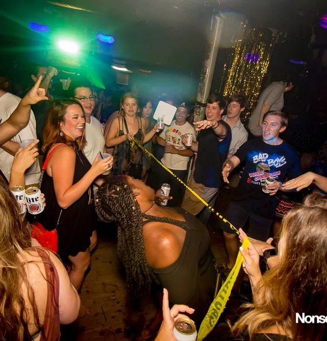 Nonsense EAV Indie Pop Dance Party - July 2017 at The Basement in EAV! Kimber is the DJ! We get ridiculous! Photo by Oh Snap!