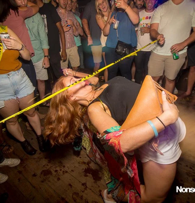 Nonsense EAV Indie Pop Dance Party - July 2017 at The Basement in EAV! Kimber is the DJ! We get ridiculous! Photo by Oh Snap!