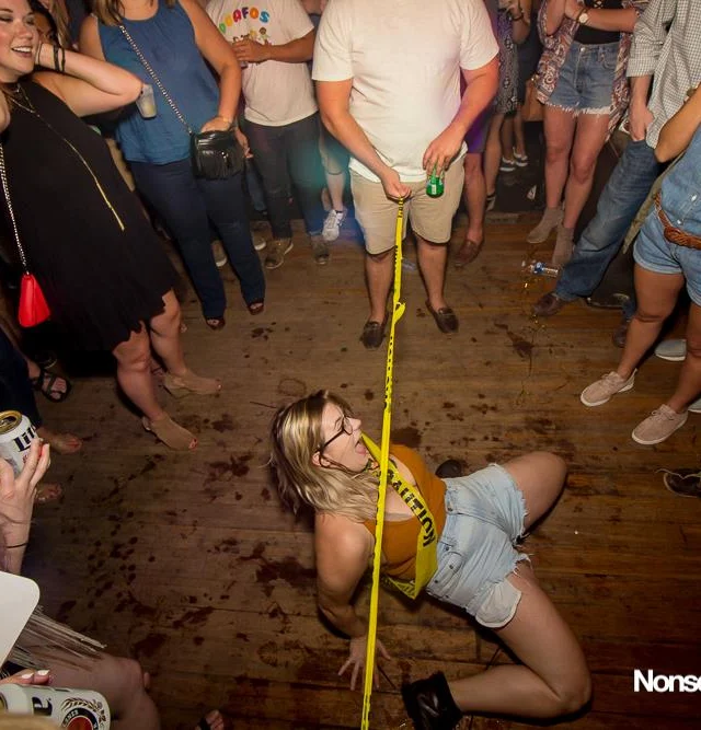 Nonsense EAV Indie Pop Dance Party - July 2017 at The Basement in EAV! Kimber is the DJ! We get ridiculous! Photo by Oh Snap!