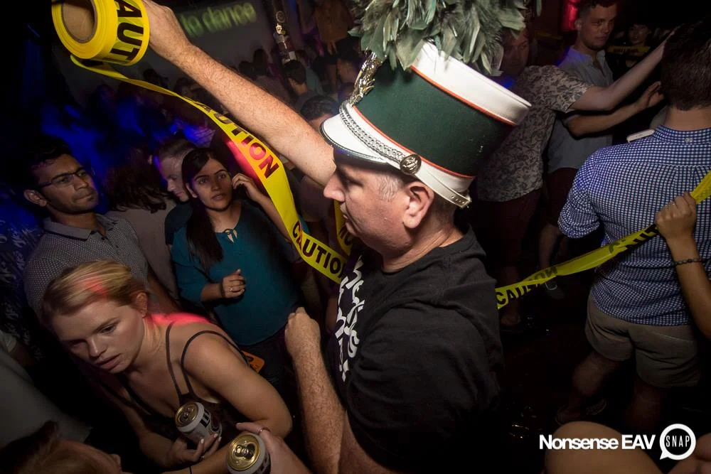 Nonsense EAV Indie Pop Dance Party - July 2017 at The Basement in EAV! Kimber is the DJ! We get ridiculous! Photo by Oh Snap!