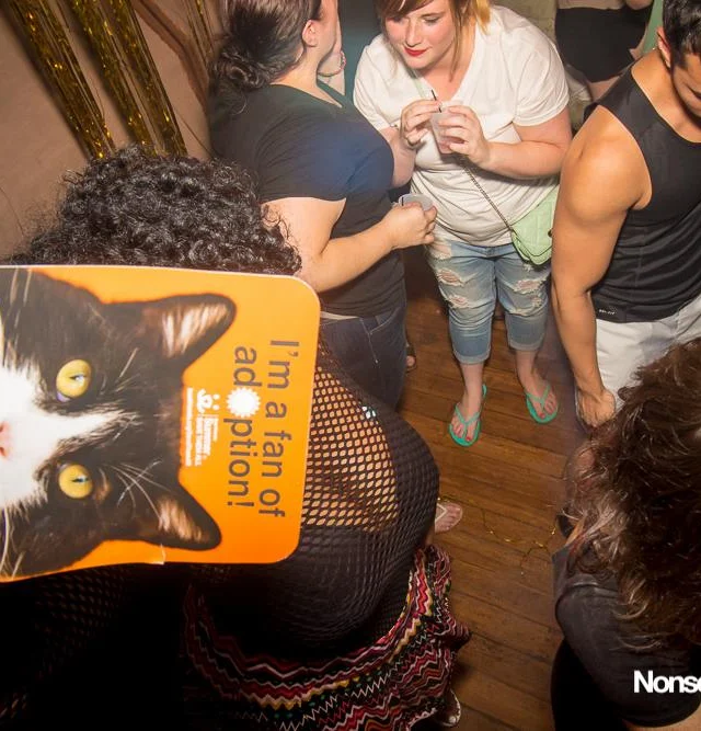Nonsense EAV Indie Pop Dance Party - July 2017 at The Basement in EAV! Kimber is the DJ! We get ridiculous! Photo by Oh Snap!