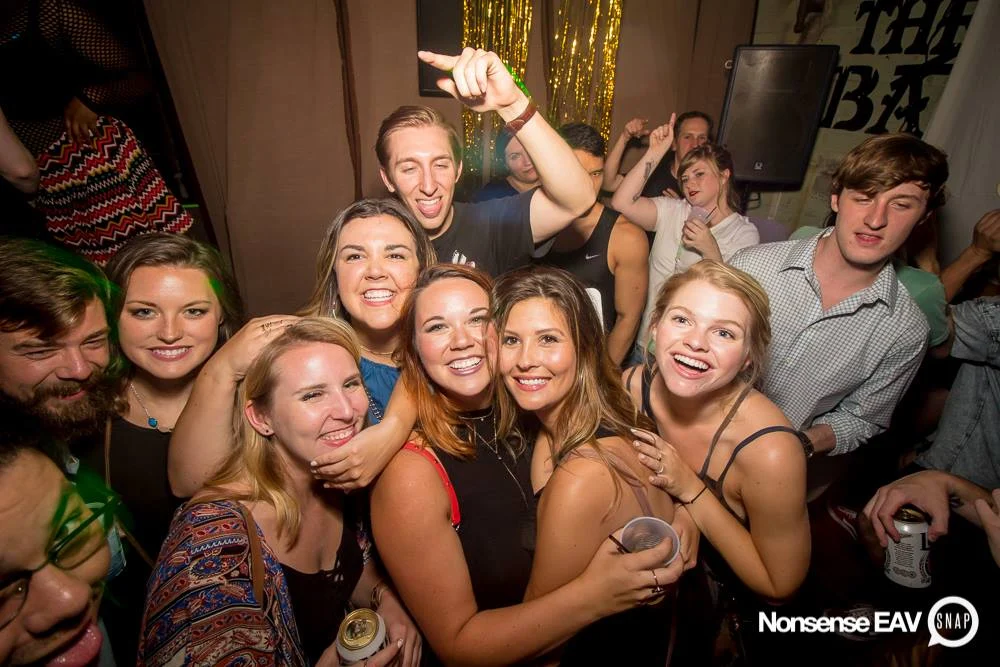 Nonsense EAV Indie Pop Dance Party - July 2017 at The Basement in EAV! Kimber is the DJ! We get ridiculous! Photo by Oh Snap!