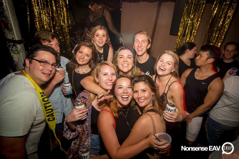 Nonsense EAV Indie Pop Dance Party - July 2017 at The Basement in EAV! Kimber is the DJ! We get ridiculous! Photo by Oh Snap!