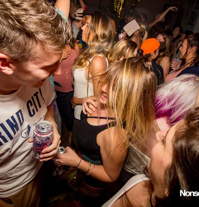 Nonsense EAV Indie Pop Dance Party - July 2017 at The Basement in EAV! Kimber is the DJ! We get ridiculous! Photo by Oh Snap!