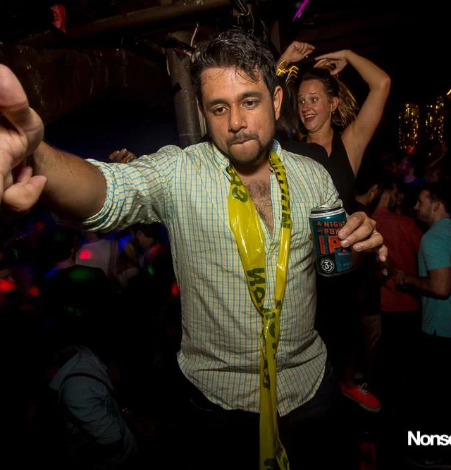 Nonsense EAV Indie Pop Dance Party - July 2017 at The Basement in EAV! Kimber is the DJ! We get ridiculous! Photo by Oh Snap!