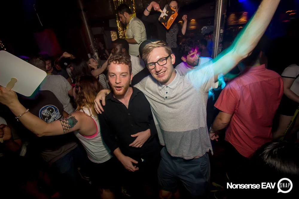 Nonsense EAV Indie Pop Dance Party - July 2017 at The Basement in EAV! Kimber is the DJ! We get ridiculous! Photo by Oh Snap!