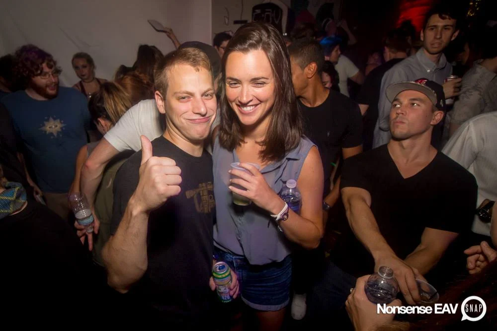 Nonsense EAV Indie Pop Dance Party - July 2017 at The Basement in EAV! Kimber is the DJ! We get ridiculous! Photo by Oh Snap!