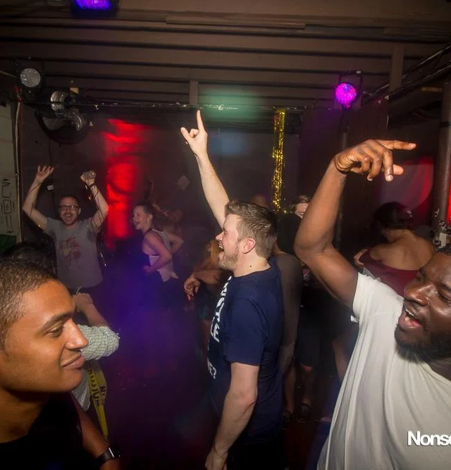 Nonsense EAV Indie Pop Dance Party - July 2017 at The Basement in EAV! Kimber is the DJ! We get ridiculous! Photo by Oh Snap!