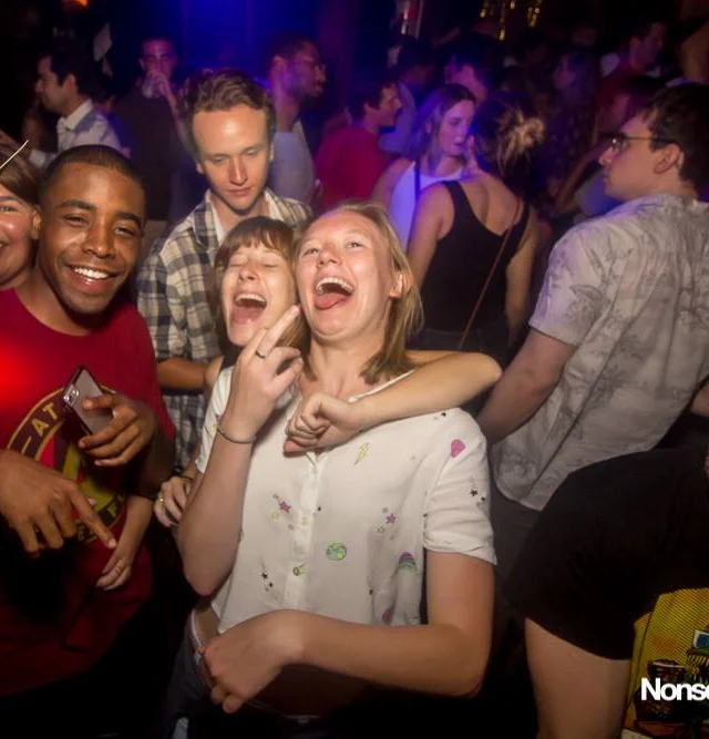 Nonsense EAV Indie Pop Dance Party - July 2017 at The Basement in EAV! Kimber is the DJ! We get ridiculous! Photo by Oh Snap!