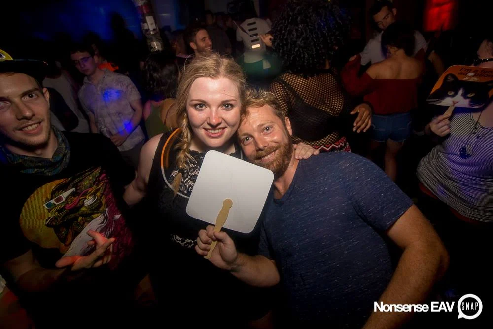 Nonsense EAV Indie Pop Dance Party - July 2017 at The Basement in EAV! Kimber is the DJ! We get ridiculous! Photo by Oh Snap!