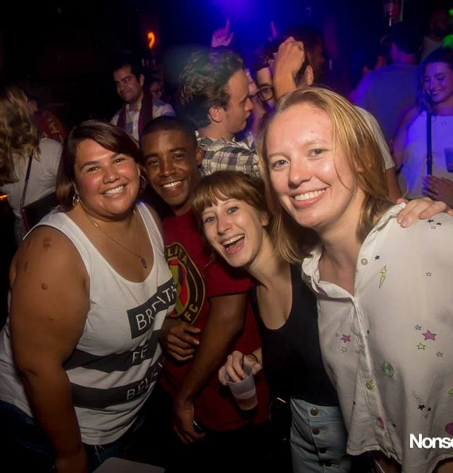 Nonsense EAV Indie Pop Dance Party - July 2017 at The Basement in EAV! Kimber is the DJ! We get ridiculous! Photo by Oh Snap!