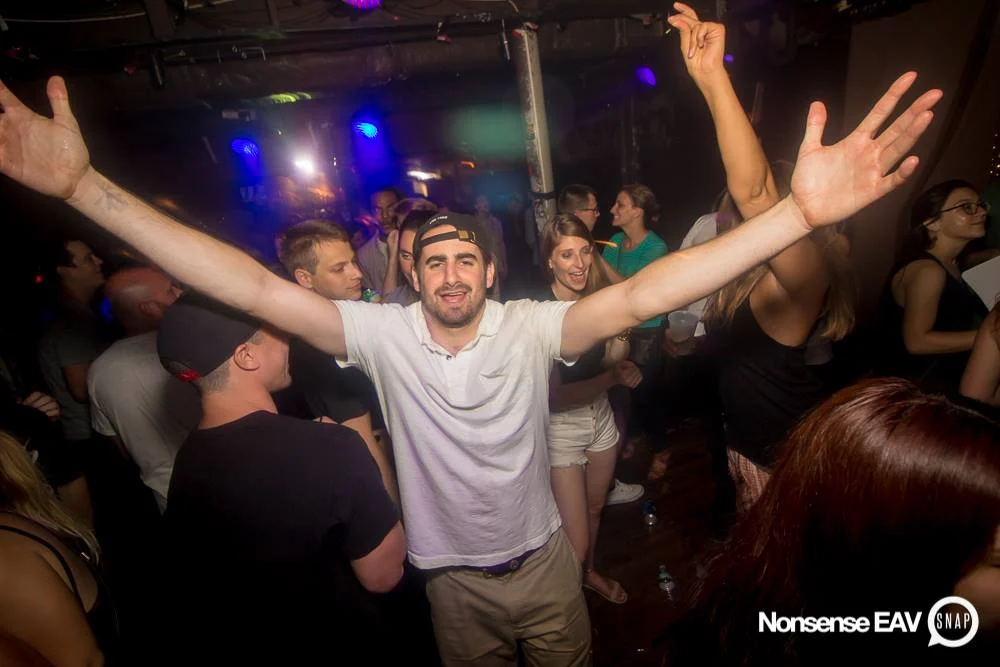 Nonsense EAV Indie Pop Dance Party - July 2017 at The Basement in EAV! Kimber is the DJ! We get ridiculous! Photo by Oh Snap!