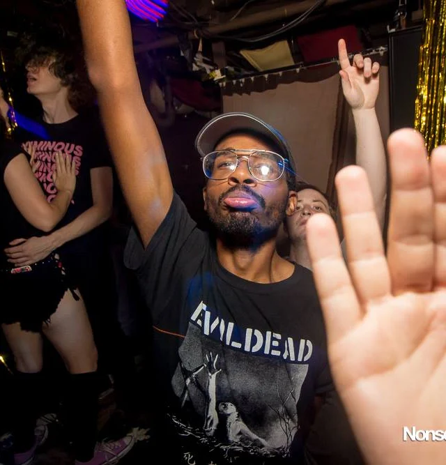 Nonsense EAV Indie Pop Dance Party - July 2017 at The Basement in EAV! Kimber is the DJ! We get ridiculous! Photo by Oh Snap!