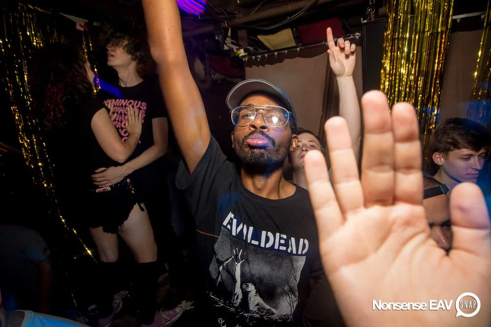 Nonsense EAV Indie Pop Dance Party - July 2017 at The Basement in EAV! Kimber is the DJ! We get ridiculous! Photo by Oh Snap!