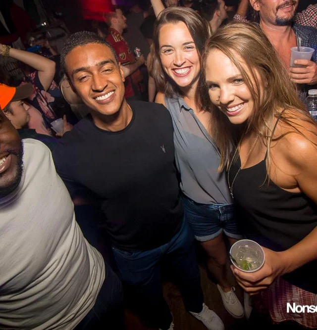 Nonsense EAV Indie Pop Dance Party - July 2017 at The Basement in EAV! Kimber is the DJ! We get ridiculous! Photo by Oh Snap!