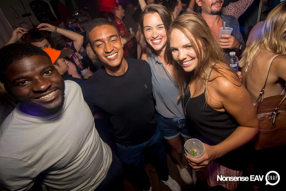 Nonsense EAV Indie Pop Dance Party - July 2017 at The Basement in EAV! Kimber is the DJ! We get ridiculous! Photo by Oh Snap!