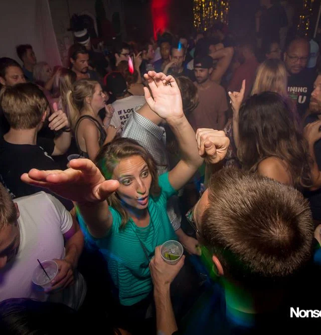 Nonsense EAV Indie Pop Dance Party - July 2017 at The Basement in EAV! Kimber is the DJ! We get ridiculous! Photo by Oh Snap!