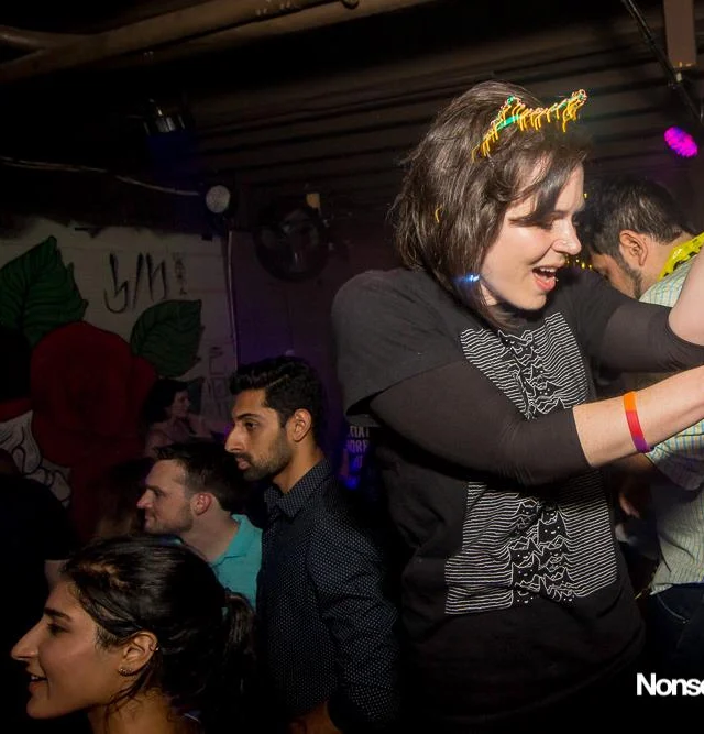 Nonsense EAV Indie Pop Dance Party - July 2017 at The Basement in EAV! Kimber is the DJ! We get ridiculous! Photo by Oh Snap!
