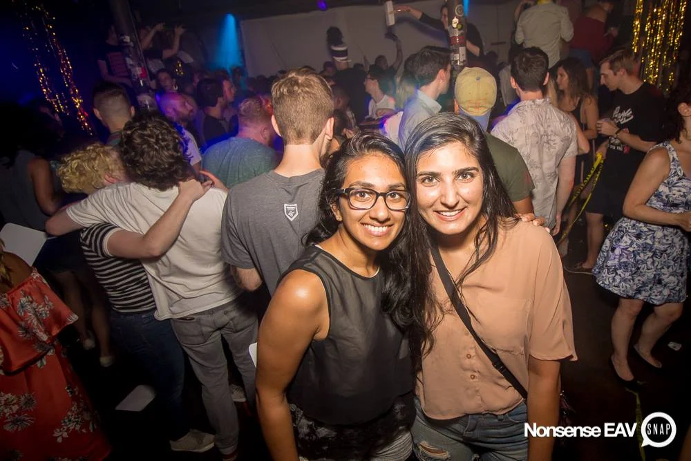 Nonsense EAV Indie Pop Dance Party - July 2017 at The Basement in EAV! Kimber is the DJ! We get ridiculous! Photo by Oh Snap!