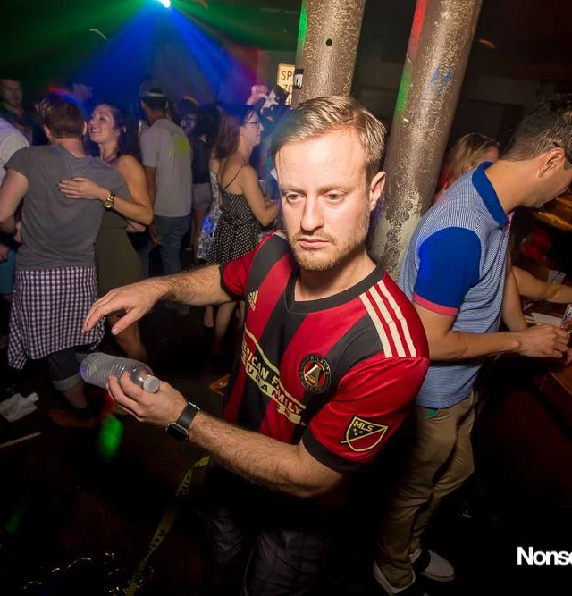 Nonsense EAV Indie Pop Dance Party - July 2017 at The Basement in EAV! Kimber is the DJ! We get ridiculous! Photo by Oh Snap!