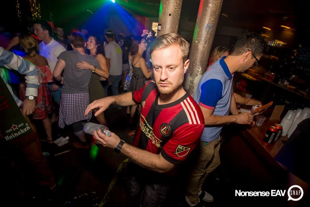 Nonsense EAV Indie Pop Dance Party - July 2017 at The Basement in EAV! Kimber is the DJ! We get ridiculous! Photo by Oh Snap!