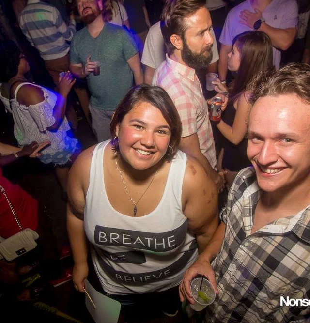 Nonsense EAV Indie Pop Dance Party - July 2017 at The Basement in EAV! Kimber is the DJ! We get ridiculous! Photo by Oh Snap!