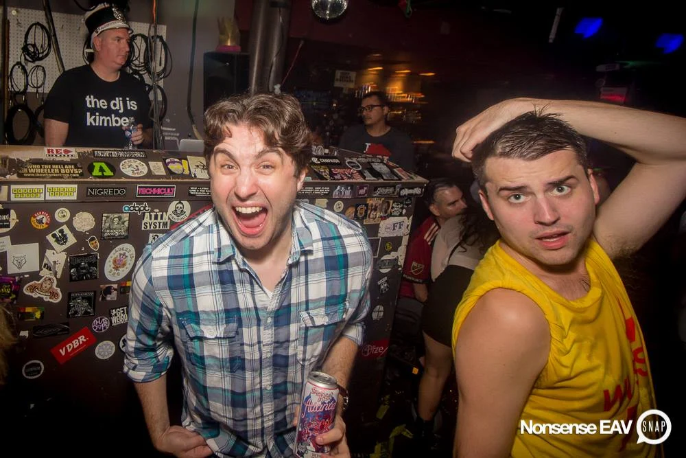 Nonsense EAV Indie Pop Dance Party - July 2017 at The Basement in EAV! Kimber is the DJ! We get ridiculous! Photo by Oh Snap!