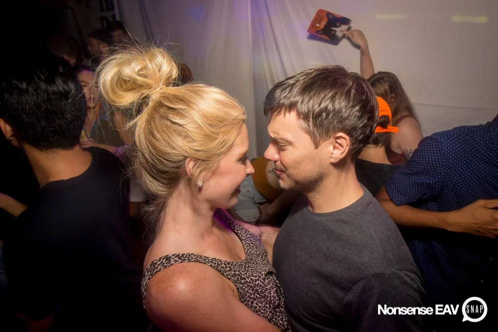 Nonsense EAV Indie Pop Dance Party - July 2017 at The Basement in EAV! Kimber is the DJ! We get ridiculous! Photo by Oh Snap!