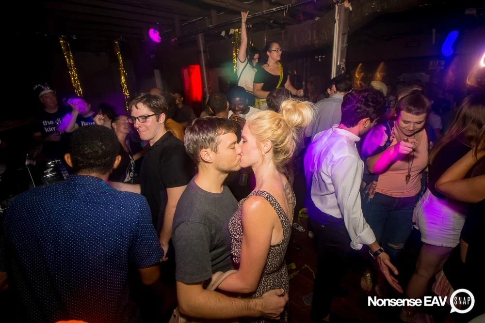 Nonsense EAV Indie Pop Dance Party - July 2017 at The Basement in EAV! Kimber is the DJ! We get ridiculous! Photo by Oh Snap!