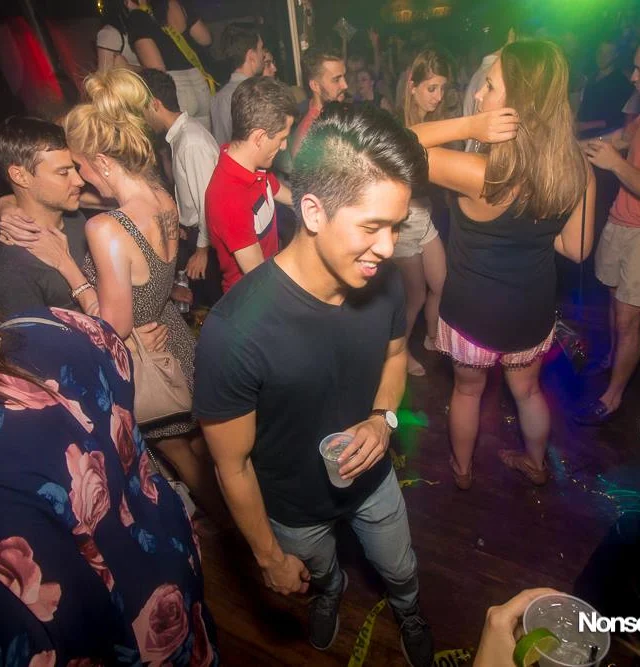 Nonsense EAV Indie Pop Dance Party - July 2017 at The Basement in EAV! Kimber is the DJ! We get ridiculous! Photo by Oh Snap!