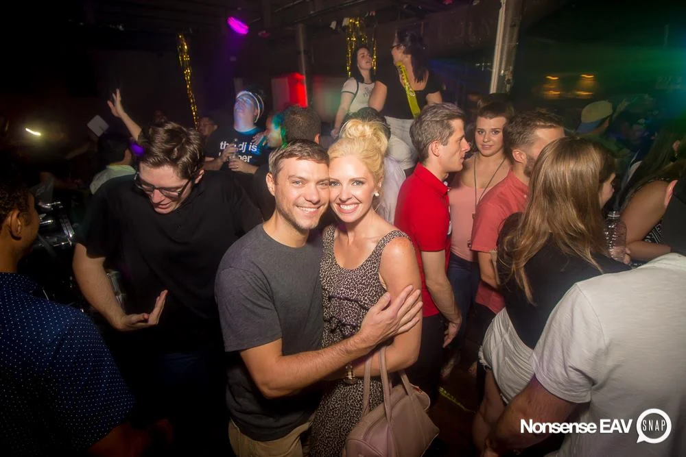 Nonsense EAV Indie Pop Dance Party - July 2017 at The Basement in EAV! Kimber is the DJ! We get ridiculous! Photo by Oh Snap!