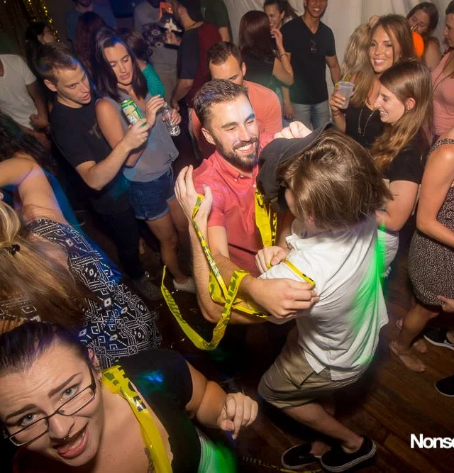 Nonsense EAV Indie Pop Dance Party - July 2017 at The Basement in EAV! Kimber is the DJ! We get ridiculous! Photo by Oh Snap!