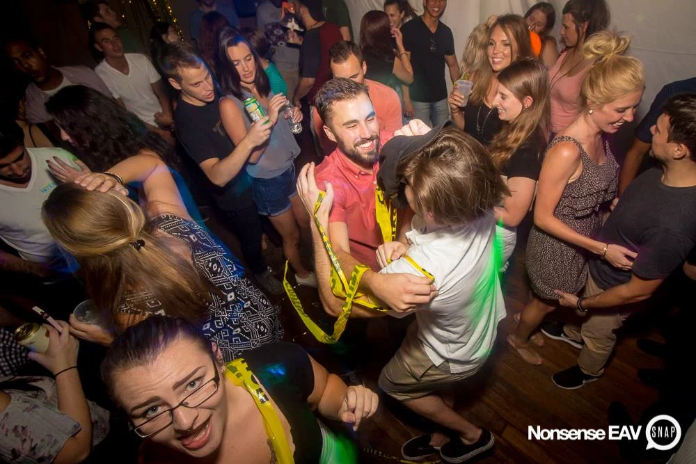 Nonsense EAV Indie Pop Dance Party - July 2017 at The Basement in EAV! Kimber is the DJ! We get ridiculous! Photo by Oh Snap!