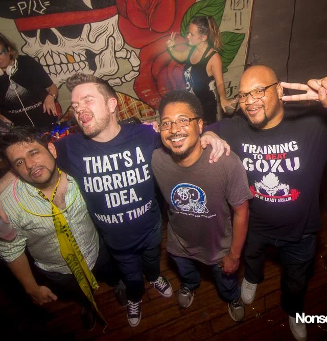 Nonsense EAV Indie Pop Dance Party - July 2017 at The Basement in EAV! Kimber is the DJ! We get ridiculous! Photo by Oh Snap!