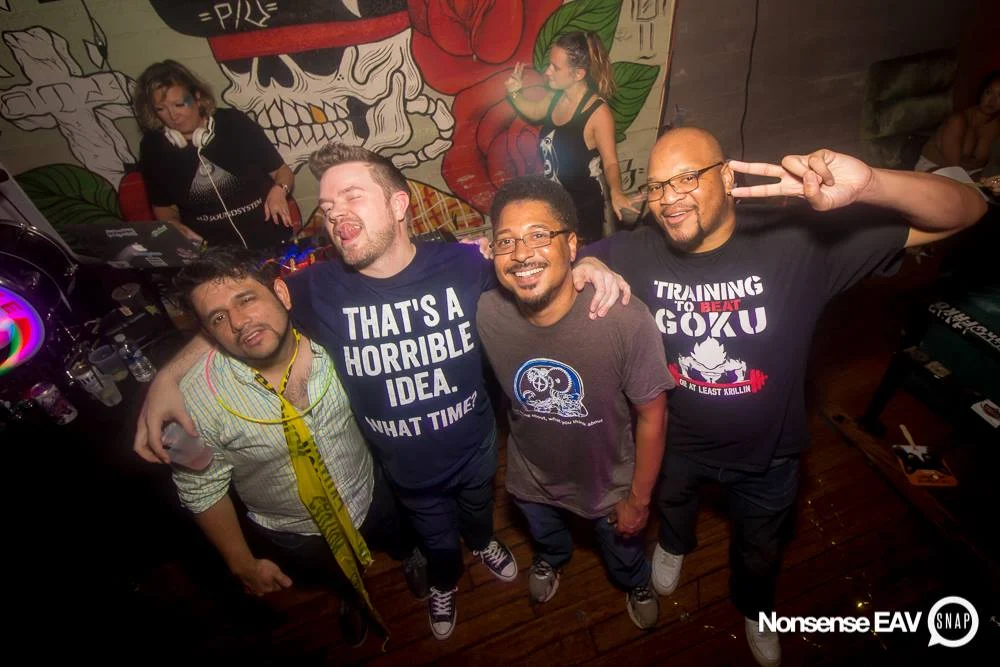 Nonsense EAV Indie Pop Dance Party - July 2017 at The Basement in EAV! Kimber is the DJ! We get ridiculous! Photo by Oh Snap!