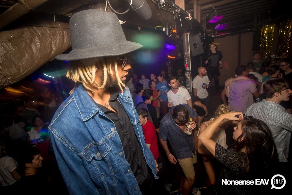 Nonsense EAV Indie Pop Dance Party - July 2017 at The Basement in EAV! Kimber is the DJ! We get ridiculous! Photo by Oh Snap!