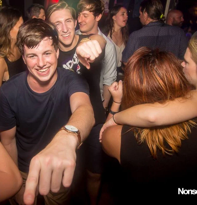 Nonsense EAV Indie Pop Dance Party - July 2017 at The Basement in EAV! Kimber is the DJ! We get ridiculous! Photo by Oh Snap!