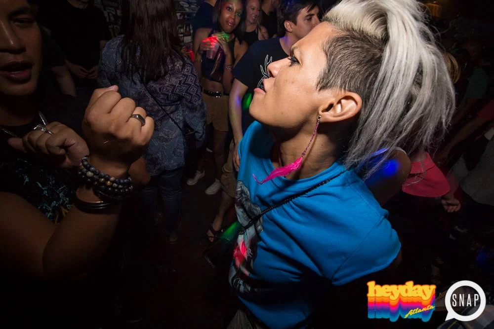 Heyday 80s Dance Party! At the The Basement - EAV! Kimber is the DJ. 1st Saturday of Every Month! Tag your friends! Photo by Oh Snap Kid.