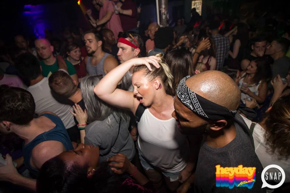 Heyday 80s Dance Party! At the The Basement - EAV! Kimber is the DJ. 1st Saturday of Every Month! Tag your friends! Photo by Oh Snap Kid.