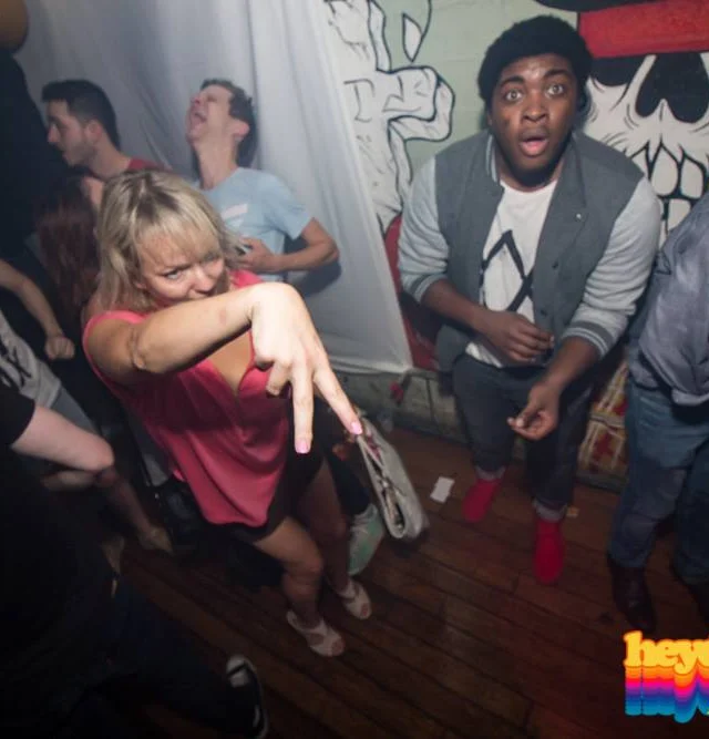 Heyday 80s Dance Party! At the The Basement - EAV! Kimber is the DJ. 1st Saturday of Every Month! Tag your friends! Photo by Oh Snap Kid.