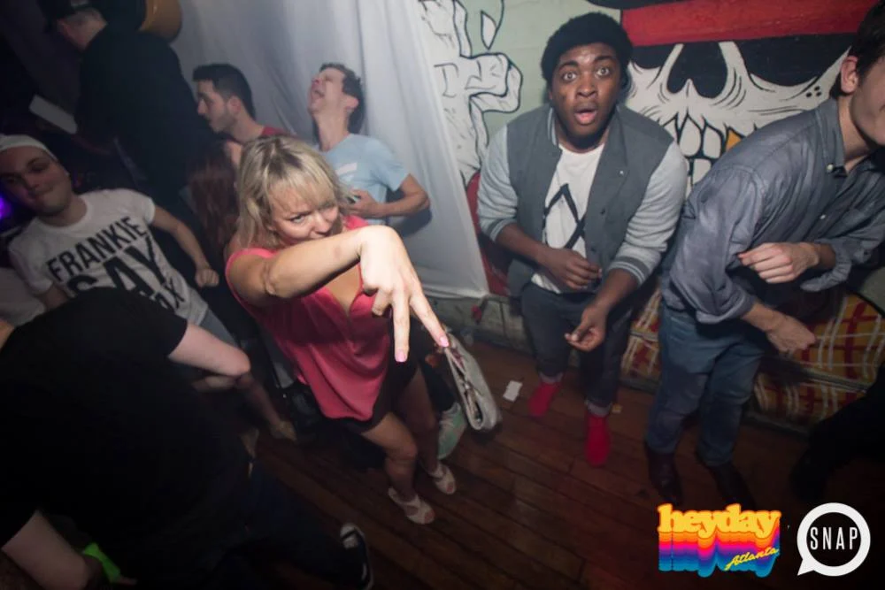 Heyday 80s Dance Party! At the The Basement - EAV! Kimber is the DJ. 1st Saturday of Every Month! Tag your friends! Photo by Oh Snap Kid.