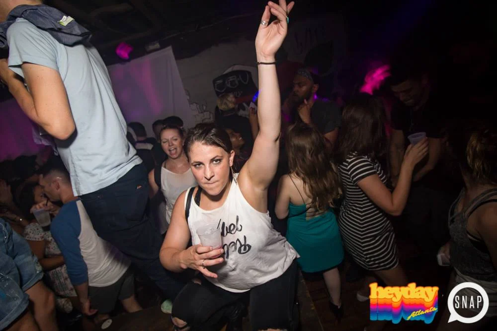 Heyday 80s Dance Party! At the The Basement - EAV! Kimber is the DJ. 1st Saturday of Every Month! Tag your friends! Photo by Oh Snap Kid.