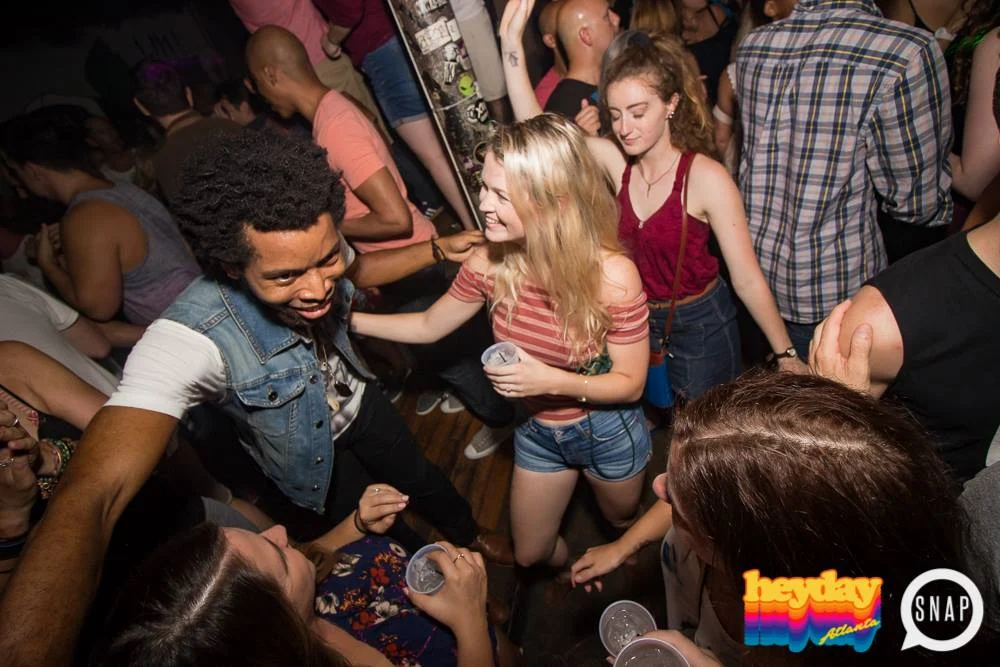 Heyday 80s Dance Party! At the The Basement - EAV! Kimber is the DJ. 1st Saturday of Every Month! Tag your friends! Photo by Oh Snap Kid.